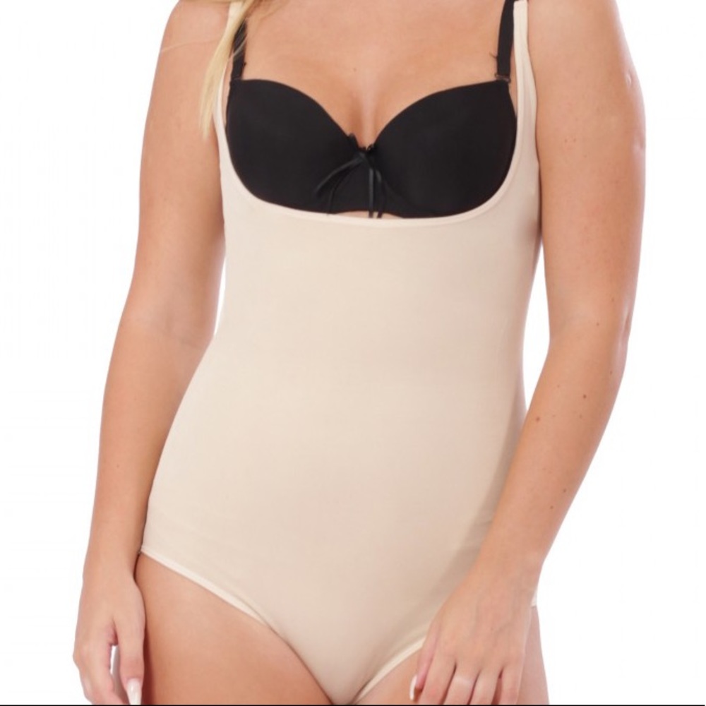 Shapermint Empetua Open Bust Brief/Panty Bodysuit